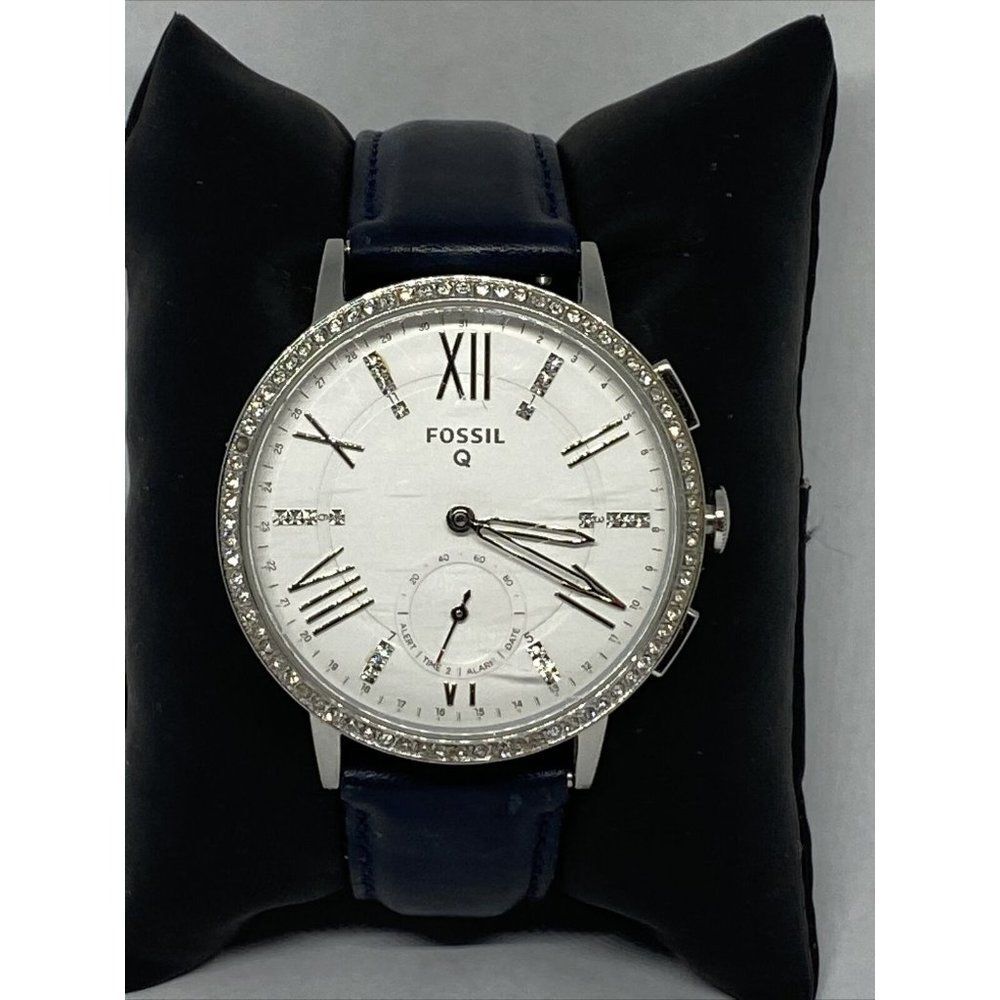 Fossil FTW1105 Womens Silver Leather Silver Analog
